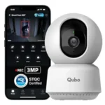 Qubo Smart Cam 360° 3MP | No SD Card Required, Records Directly on Cloud | 2026 Edition - by Hero Group | STQC Certified | AI Person Detection | Intruder Alarm | Night Vision | Two-Way Talk