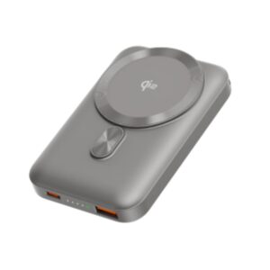 Ambrane [New & Faster] Qi2 & MagSafe Wireless 10000mAh Powerbank, Improved 15W Faster Wireless Charging, 22.5W Wired Output, Qi2 Certified, Fast Charging, 22.5W Output, for iPhone (Snap 2, Titanium)