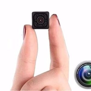 1080P Mini Spy Camera with Low Light Vision, Portable Security, Hidden-Camera with Audio and Video Recorder for Home Gym/Mirror/Shower, Car Mount Compatible All Mobile. (Non WiFi Camera)