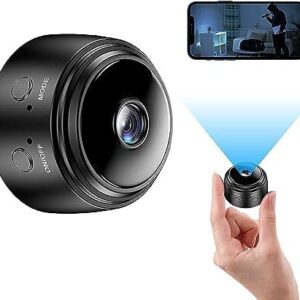 WiFi Spy Camera Hidden for Home Outdoor High HD Focus Spy Magnet Mini Live Stream Night Vision IP Wireless 1080P Audio Video Hidden Indoor Nanny Camera for Home Offices Security