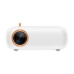 V1 Portable Projector 50-200in Screen Size with HD/AV/USB Interfaces 30000H Lifespan Built-in Speaker Phone Mirror Projector for Home Theater Cartoon Movies with Remote Control Basic Version