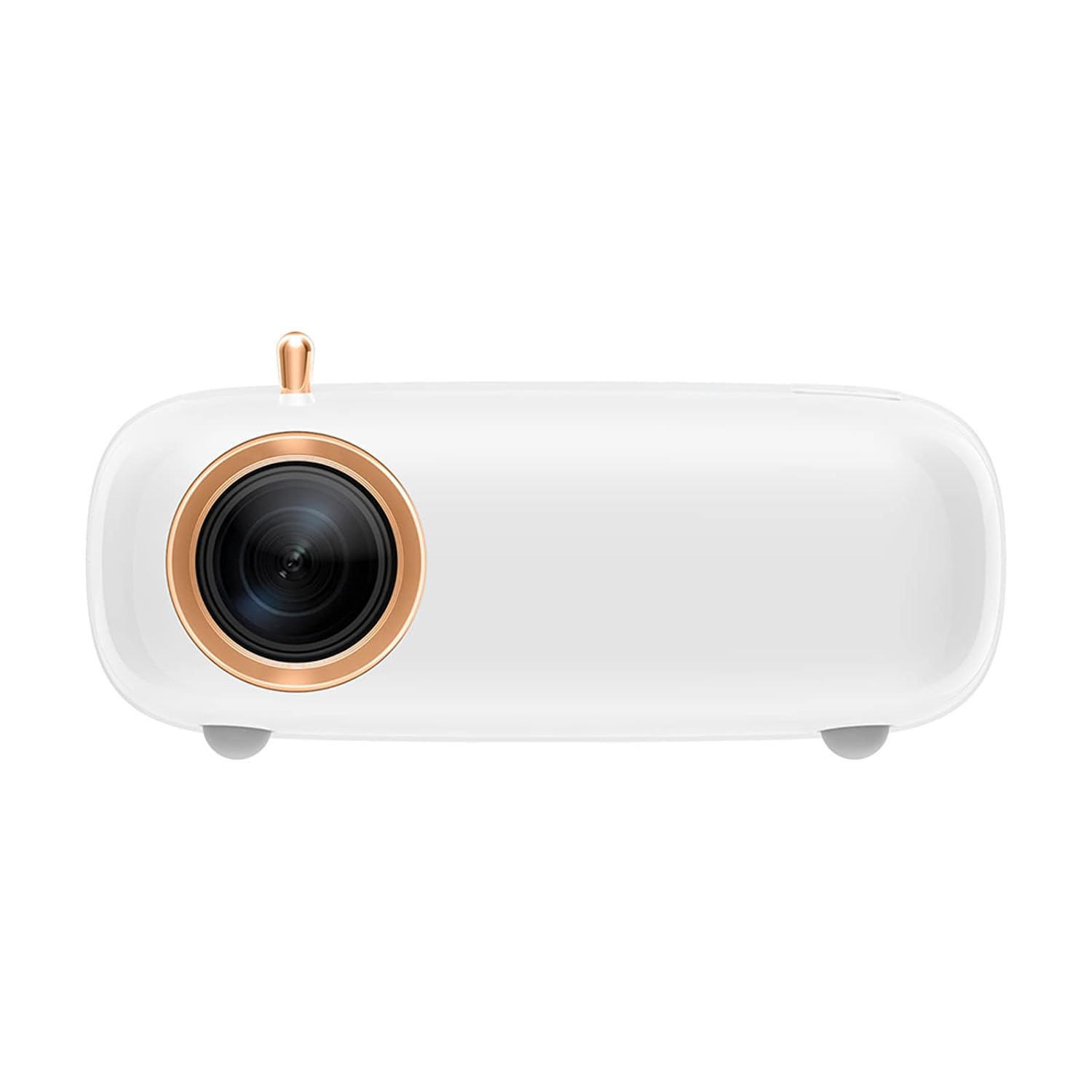V1 Portable Projector 50-200in Screen Size with HD/AV/USB Interfaces 30000H Lifespan Built-in Speaker Phone Mirror Projector for Home Theater Cartoon Movies with Remote Control Basic Version