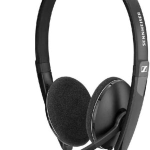 Sennheiser Pc 3.2 Chat-Lightweight Stereo Headset with Adjustable Noise-Cancelling Microphone-for Internet Telephony and E-Learners-Pc Connectivity- Great for Gaming, Work, & Study, Black-in Ear