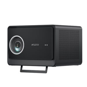 Wzatco Legend GT, Google TV Official, Native 1080P Projector 4k Ultra HD, 2500 ANSI Ultra Bright, Fully Automatic, Sealed Engine, 20 Watt, Smart Home Cinema, Black