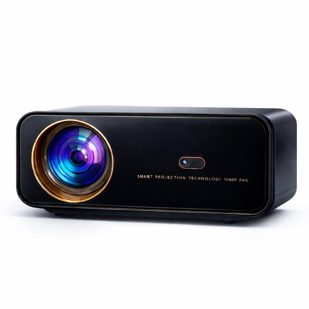 Flash Smart Android Projector | 32000 lm Brightest | Native Full HD 1080p with 4K Support | 2GB+32GB | HDR10+ | HDMI eARC | WiFi Bluetooth | Home Cinema Projector