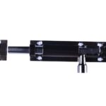 Brass Door Security Latch Lock Tower Bolt 2 Inch ? Heavy Duty Sliding Bolt for Home, Bathroom, Office & Living Room - Black