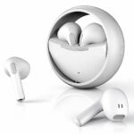 Ear Spin True Wireless in Ear Earbuds, Bluetooth 5.4, 35ms Low Latency Gaming Mode, 50Hrs Playtime Fast Charging, HiFi DSP Sound, Quad-Mic ENC, 13mm Driver, IPX6 Water Resistance. (White)