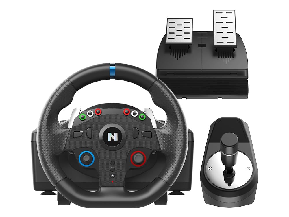 NiTHO Drive Pro ONE Competition PC Gaming Racing Wheel with Separate Shifter and Floor Pedals, 270? Steering Wheel for Windows, Zero Dead Zone Control for Driving Simulator Games