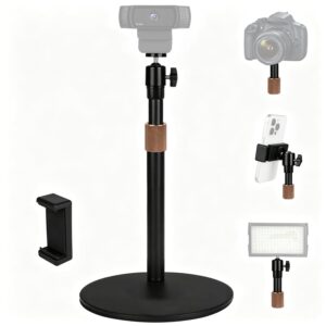ZORBES Aluminum Alloy Webcam Camera Stand Phone Holder for Desk, 30-45.5cm