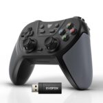 EvoFox One S V2 Universal 3-Mode Wireless Gaming Controller,1000Hz HallSense? Precision Joysticks, BT, 2.4GHz & Wired, Macros, Fast Type-C Charging, PC, Mobile, Android TV, PS4 & Console Gaming