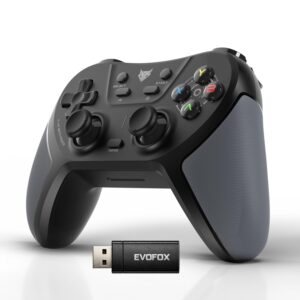 EvoFox One S V2 Universal 3-Mode Wireless Gaming Controller,1000Hz HallSense? Precision Joysticks, BT, 2.4GHz & Wired, Macros, Fast Type-C Charging, PC, Mobile, Android TV, PS4 & Console Gaming
