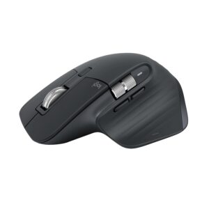 Logitech MX Master 3S Bluetooth Edition Wireless Mouse, No USB Receiver - Ultra-Fast Scrolling, Ergo, 8K DPI, Track on Glass, Quiet Clicks, Works with Apple Mac, Windows PC, Linux, Chrome - Graphite