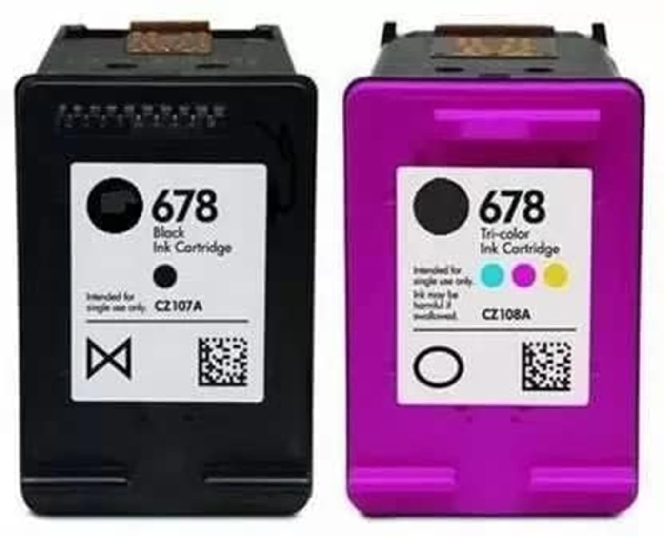 678 Combo Ink Cartridge for USE in HP Deskjet Printer 2515, 1015, 1018, 1515, 1518, 2515, 2545, 2548, 2645, 2648, 3515, 3545, 3548, 4515, 4518, 4645 Printers