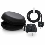JAMPOD for iPhone Charger Protector Case 18W/20W with Carry Black Case Combo Set 5 in 1 Silicone, 3D Cute Kawaii Aesthetic Charger Protective Design for Apple Chargers Only - Remote