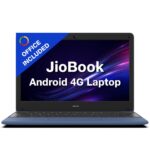 JioBook 11 with Lifetime Office | Android 4G Laptop Mediatek 8788 (JioOS) | Octa-core | 4GB RAM | 64 eMMC Storage | Thin and Light Laptop (11.6 inch, 990 Grams) | Dual Band WiFi + SIM | Blue