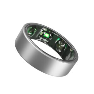 Gabit Smart Ring | Health Tracker, 7+ Day Battery | Sleep, Fitness, Nutrition, Stress | Buy Sizing Kit First | Auto Workout Detection, VO2 Max | Smart Ring for Men & Women | Titanium, Matte Silver 9