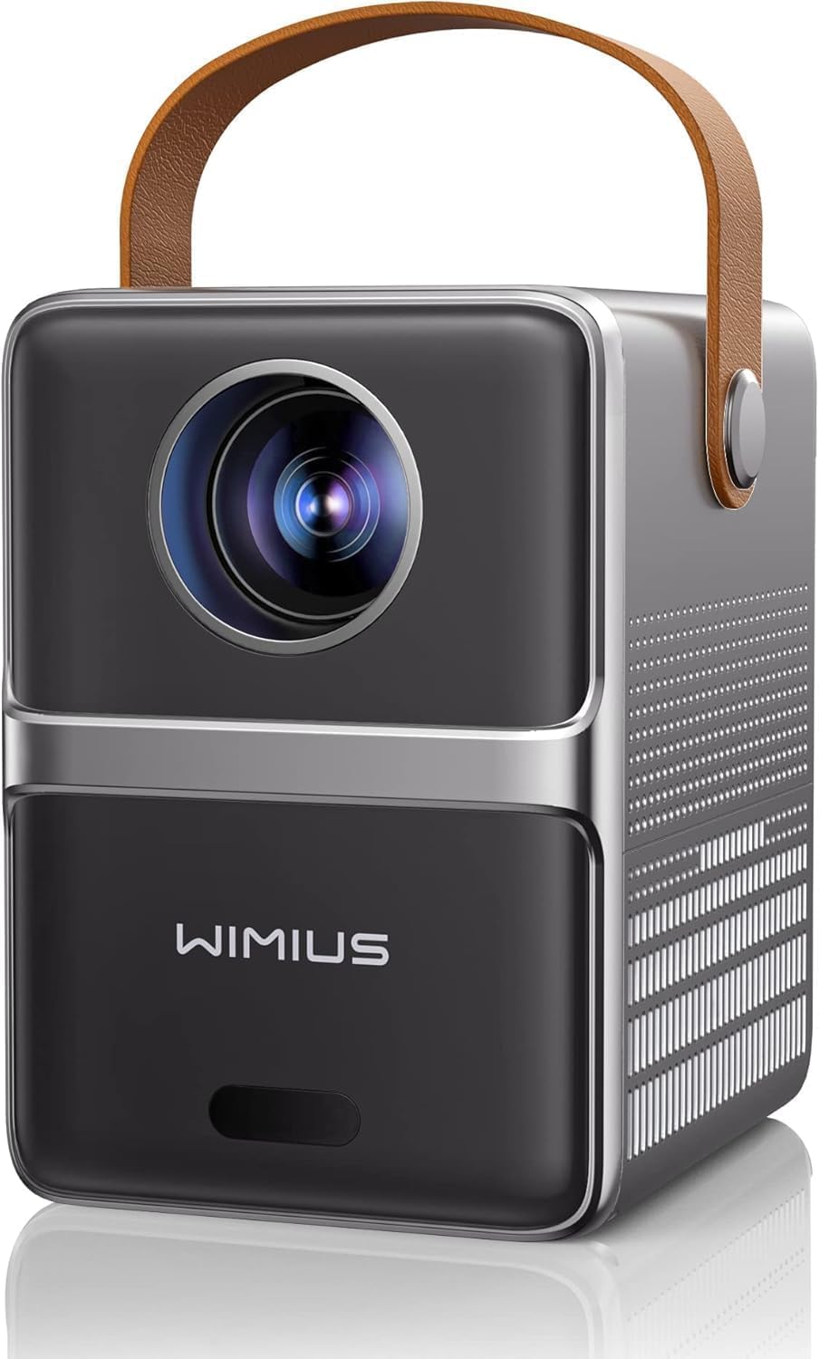 Smart Mini Projector with WiFi and Bluetooth?Compatible with Netflix/Laptop/Support 4K?Dolby Audio, Car Keystone and Electric Focus, Outdoor Film Projector, WiMiUS Native