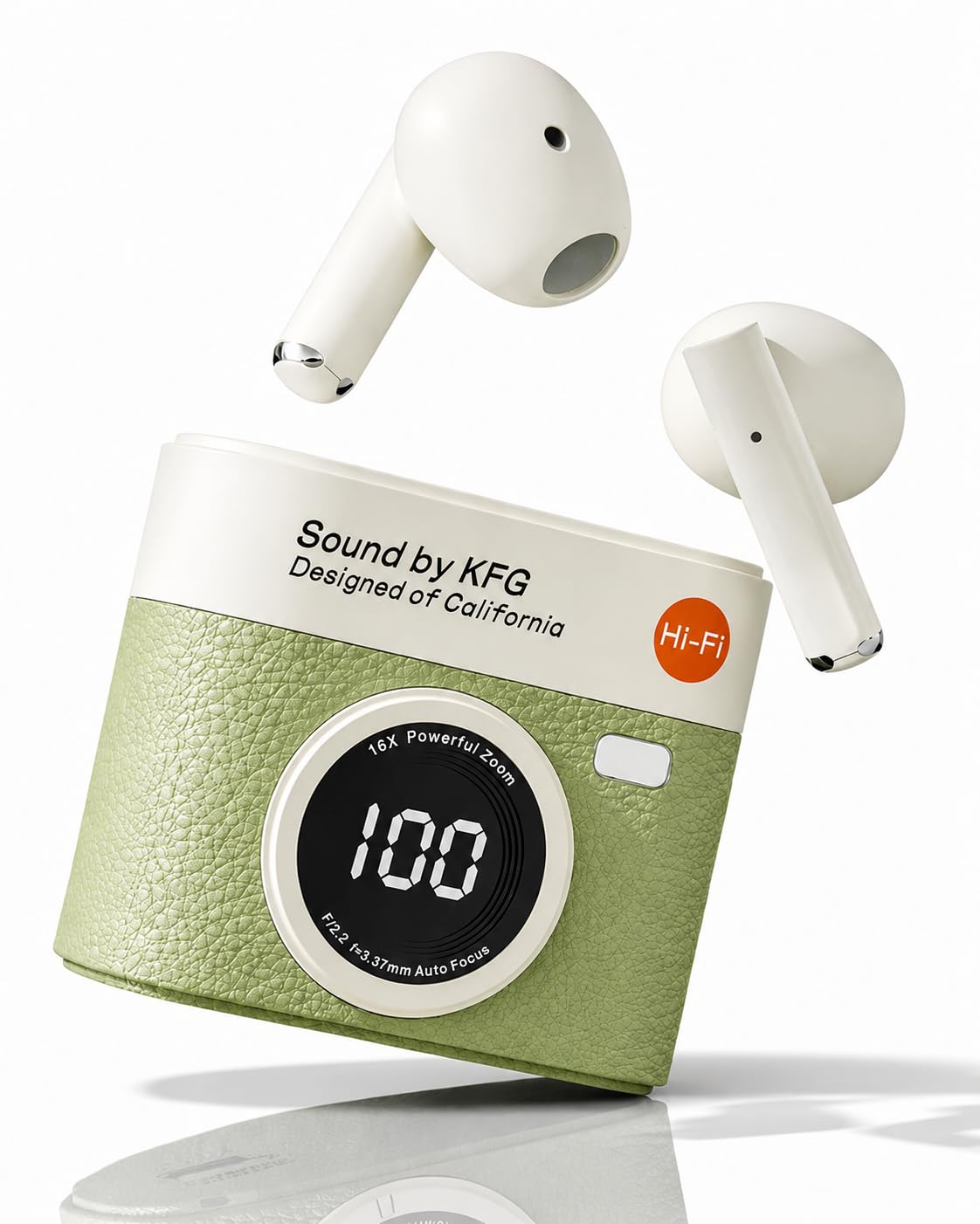 Q88 Aura Gaming Earbuds with 36 Hours Playtime, Bluetooth 5.4 + ENC, 13mm HD BASS Drivers, IPX7 Sweat-Proof,Built-in Mic for Android & iOS (Green)