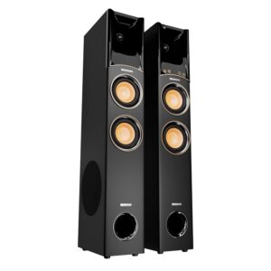 ZEBRONICS Octave Dolby Tower Speaker with 340W RMS Power, Wireless mic, Karaoke, 8? Subwoofer, 3 Way Design, HDMI ARC, Optical, Bluetooth 5.0, LED Display, Touch Panel & Remote Control