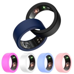 [6 Pcs]Protective Ring Cover for ULTRAHUMAN Ring AIR,Elastic Silicone Ring Case for ULTRAHUMAN Smart Ring Working Out,Smart Ring Case Cover Compatible ULTRAHUMAN Ring Size 6 7 8 9 10 11 12 13 14