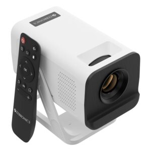 Zebronics Android Smart LED Projector, 4K UHD Support, 4000 Lumens, 100" Screen Size, 240? Tiltable, Auto Keystone, OTT Apps (Netflix, Prime), Miracast, WiFi, BT v5.4, HDMI, USB (Pixaplay 35)