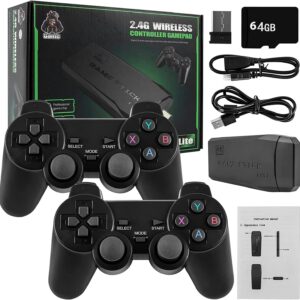 M8 Retro Game Console with 2 Wireless Controllers, Video Game Preloaded with 20,000+ Classic Games, HDMI Output, Plug and Play (Limited Edition), Black
