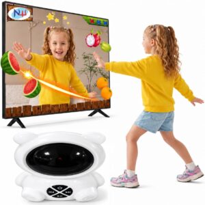 New World AR Motion Gaming Console with Camera for Kids & Families | Plug & Play Interactive TV Video Game System | Indoor Active Motion Games for Family Game Night, Parties, Birthday & Holiday Gifts