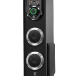 UIC Dj Mini-80W 5.25 Inch Single Bluetooth Party Subwoofer Floor Standing Speaker 3 Inch Dual Satellites with Extreme Bass Mic Slot Aux USB Fm & Remote Control Black (UIC-TWR-5103)