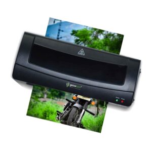 Growlam Laminator A4 GL-280 All-in- One Professional Laminator/Laminating Speed 25cm/min /230 Mm Paper Entry Width/Ideal for Office/Home Use(Photos ID, I-Card, Documents, Certificate)
