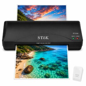 ST?K LA4 A4 Hot & Cold Lamination Machine All in One for Home, Office & School | Fits Upto 9 Inch Wide Pages (1 Year Warranty)
