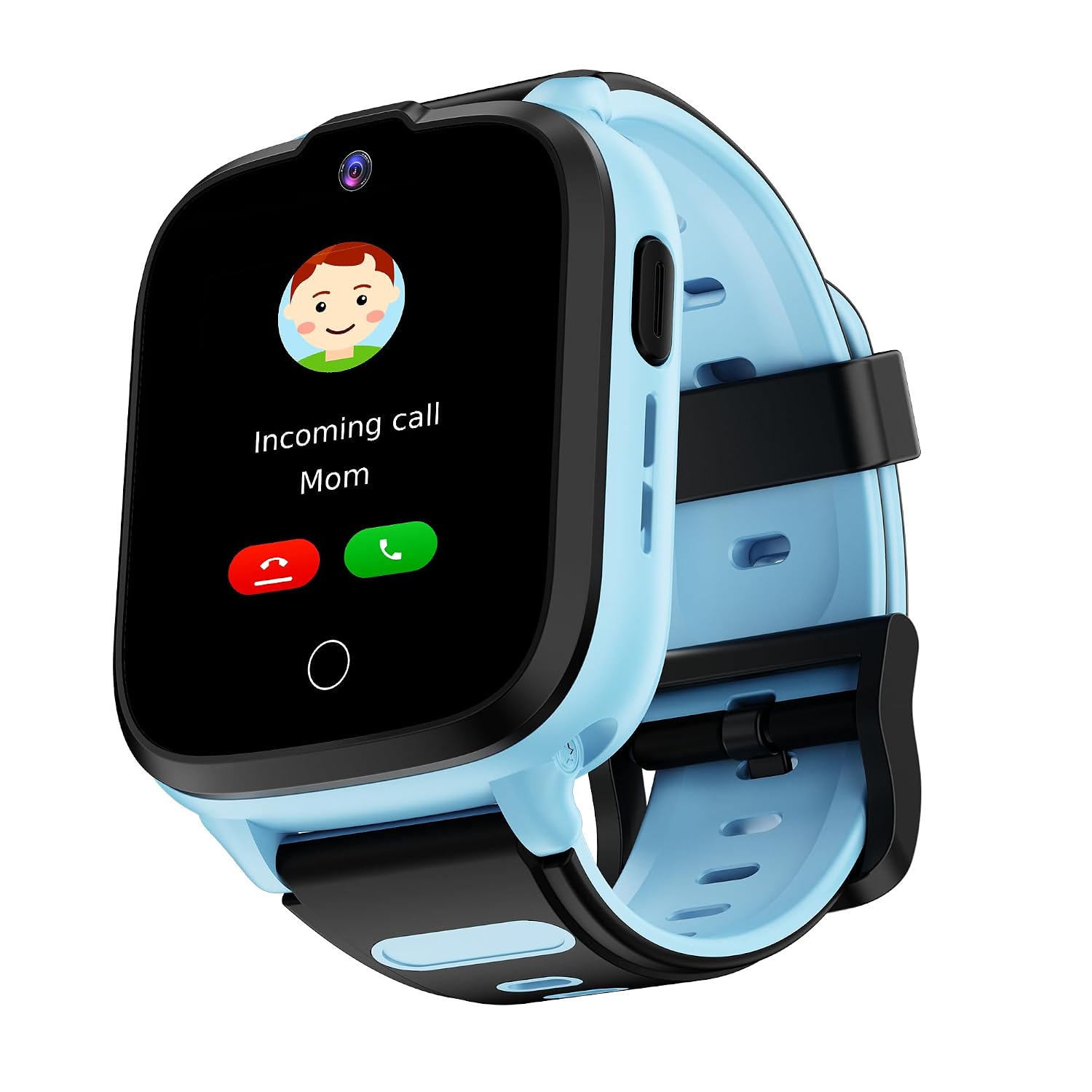 Sailor Nav Kids Smartwatch with 2-Way Video & Voice Calling, Real Time Location Monitoring via Google Maps, Geofencing, 4G SIM Compatible, Parental Control, SOS, Smartwatch for Boys (Sky Blue)