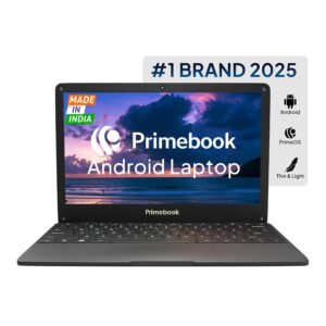 Primebook WiFi (2026) | 4GB RAM, 64GB eMMC Storage | 11.6-Inch HD IPS Display | Powerful MediaTek MT8183 Processor | Android-Based PrimeOS | Thin and Light Laptop (1.06 Kg, Type-C Charging)
