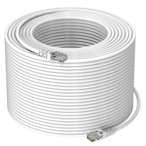 Sounce Cat6 Ethernet Cable 100M 10Gbps LAN Cable RJ45, White