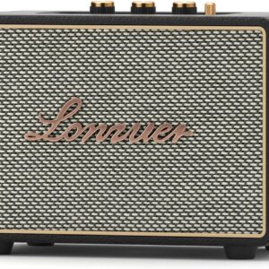 Portable Retro Bluetooth Speaker, Wireless with 50W Loud Stereo Sound, Up to 10H Playtime, Black