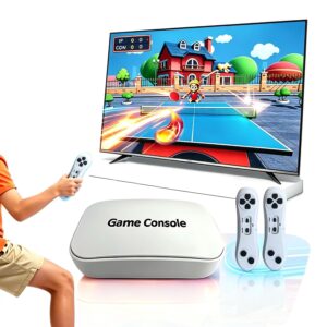 YRPRSODF Built-in TV Game Console 883 Games, Portable Retro Video Game Machine with 2.4G Wireless Game Controller, Somatosensory Control, Interactive Games and Home Puzzle, Grey