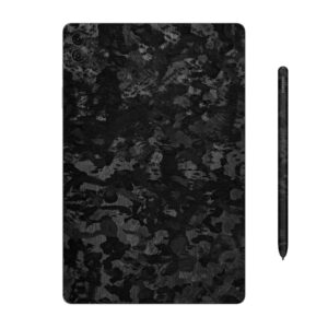 Capes Tablet Skins Compatible with Samsung Galaxy Tab S9 FE Plus | Ultra-Thin Protective Film | Anti-Scratch Vinyl Decal Skin | Not Case/Cover (Forged Carbon, Back Skin + S Pen Skin)