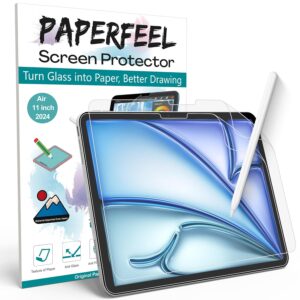PAPERFEEL [2 Pack] Screen Protector for iPad Air 11 Inch M3/M2 2025/2024 Model, Matte PET Paper Screen Guard Film for Drawing, Writing - Anti Glare, Anti Fingerprint, Anti Scratch, Easy Installation