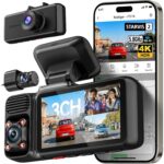 REDTIGER F17 2026 Edition 4K 3 Channel Dash Cam, Upgraded STARVIS 2 IMX675 Sensor, 4K Front+1080P Cabin+1080P Rear, 5.8G WiFi GPS, IR Night View, WDR, 512GB Max (Card Not Included