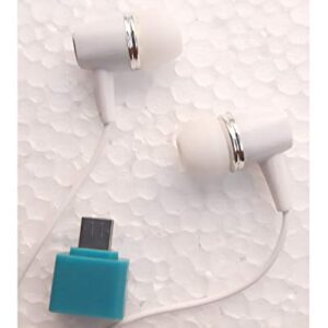 RD Hi Bass Headphone with Mic (White)