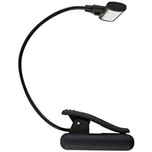 Eye-Care LED COB Book Light, Sturdy Adjustable Clip On Bed Reading Perfect for Bookworms & Music Players