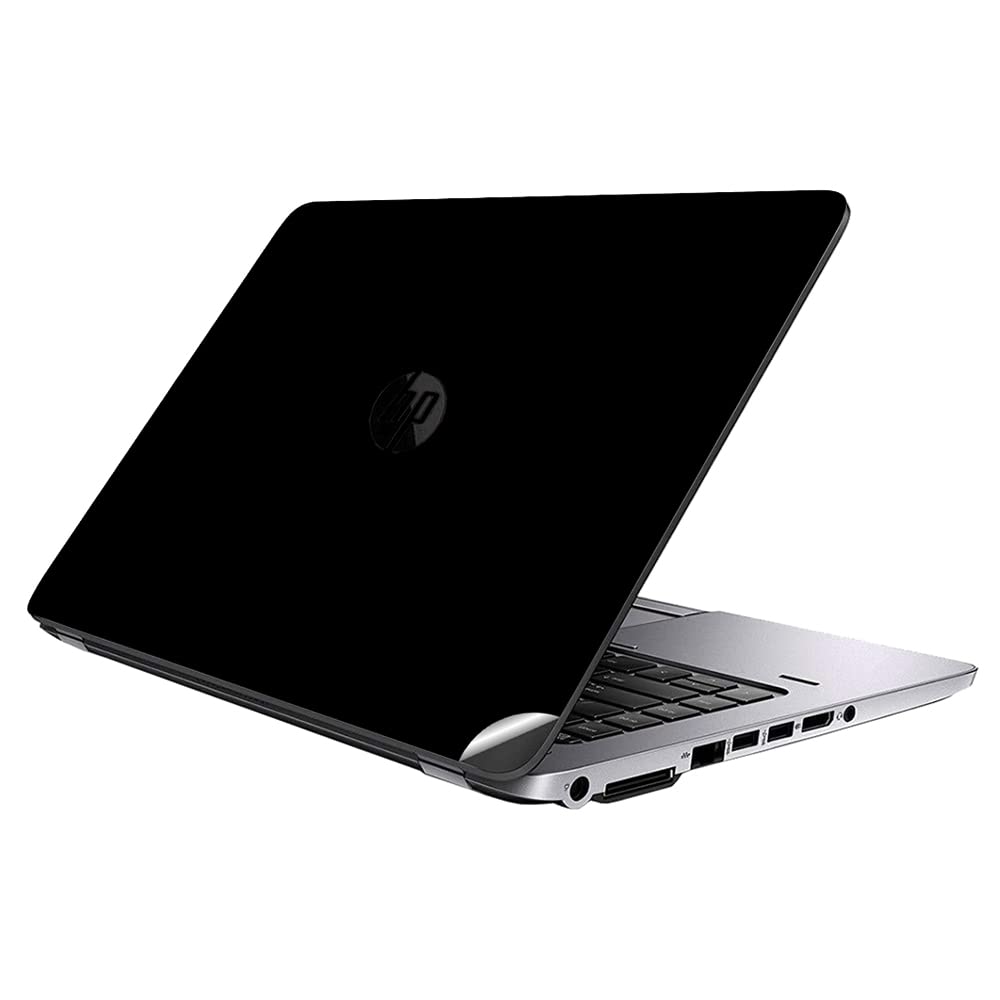 Gadgets WRAP Premium Vinyl Laptop Decal Top Only Compatible with HP Elitebook 820 G1 - Black Glitter