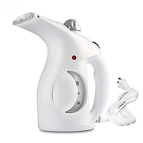 Portable Garment Steamer for Clothes, Handheld Steam Iron with Fast Heat Up, Fabric Wrinkle Remover, Clothes Steamer for Home & Travel, Lightweight Steam Iron for Shirts, Sarees, Curtains White
