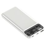 IKALL IKPB10 22.5W Fast Charging 10000 mAh Power Bank with Built-in 3-in-1 Cable, 4 Output Port, 3 Input Port and Digital Display (White)