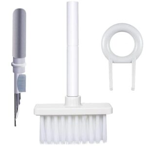 5-in-1 Multi-Function Laptop Cleaning Brush, Keyboard Cleaning kit, Gadget Cleaning kit, Gap Duster Key-Cap Puller, Suitable for Earbuds, Mobile, Laptop, Keyboard, Air pod Charging Case (White)