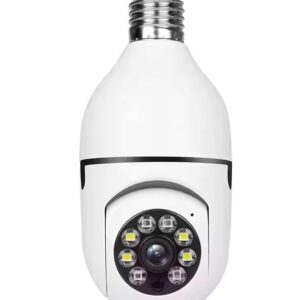 1080P WiFi Bulb Camera | 360� Night Vision Home Security Camera | 2-Way Audio & Motion Detection | Wireless Light Socket Mount | Indoor Outdoor CCTV Camera, 64GB Support