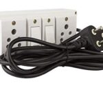 Heavy Duty PVC Extension Board 2 Socket and 2 Switch (2 Meters Wire)