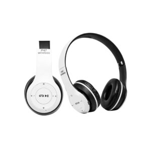 iCall P47 Gaming Wireless Over Ear Bluetooth Headphones with Mic (White)