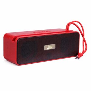 JHN Power Sound 10W Portable Bluetooth Speaker with FM Radio, Heavy Bass Wireless Speaker, Type-C Fast Charging, USB & TF Card Support, 6 Hours Playtime, Portable (Red)_NEW11