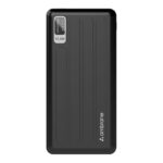 Ambrane 10000mAh Power Bank 10.5W Fast Charging, Dual USB Output, Portable Battery Charger for Mobile Phones, Smartphones & Tablets, PP-129, Black