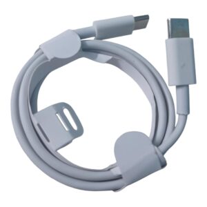 C to -C Cable, Fast Charging Data Transfer Cord, White, 1 Meter Length, Compatible with Smartphones, Tablets, Laptops